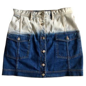 Just Cavalli Acid Wash‎ Denim Skirt Size 29